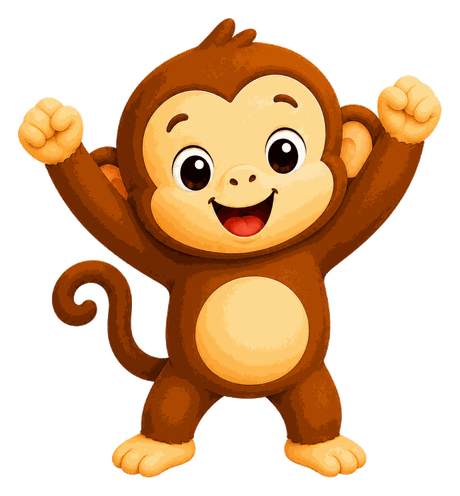 Aap, de mascotte van Mijn Leesplankje